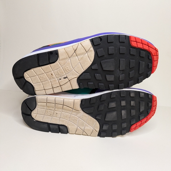 Nike Air Max 1 SE Windbreaker 2019 Size 10 AO1021-023 Multicolor Running Shoes - Picture 6 of 8